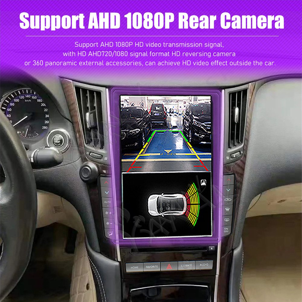 256GB Android Car Radio Auto Stereo Multimedia Player GPS Navigation IPS Screen Carplay For Infiniti Q50 Q50L Q60 2014-2020
