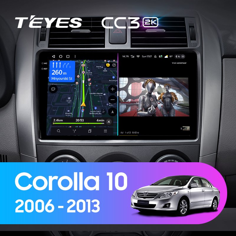 TEYES CC3L CC3 2K For Toyota Corolla 10 E140 E150 2006 - 2013 Car Radio Multimedia Video Player Navigation stereo GPS Android 10