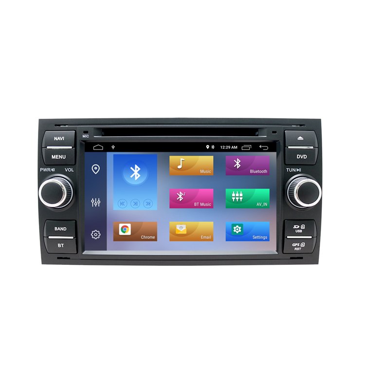 ZYCGOTEC Android 12 Car Radio DVD For Ford Focus 2 3 mk2 Mondeo 4 Kuga Fiesta Transit Multimedia GPS Navi