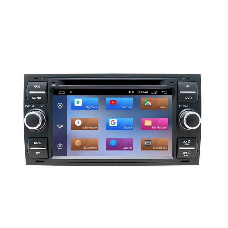 ZYCGOTEC Android 12 Car Radio DVD For Ford Focus 2 3 mk2 Mondeo 4 Kuga Fiesta Transit Multimedia GPS Navi