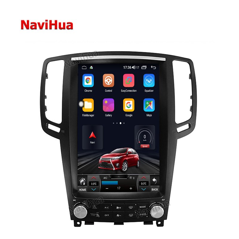 Navihua Android 4G Vertical Screen Car Radio DVD GPS Navigation Stereo Multimedia Player And Carplay for Infiniti G25 G37