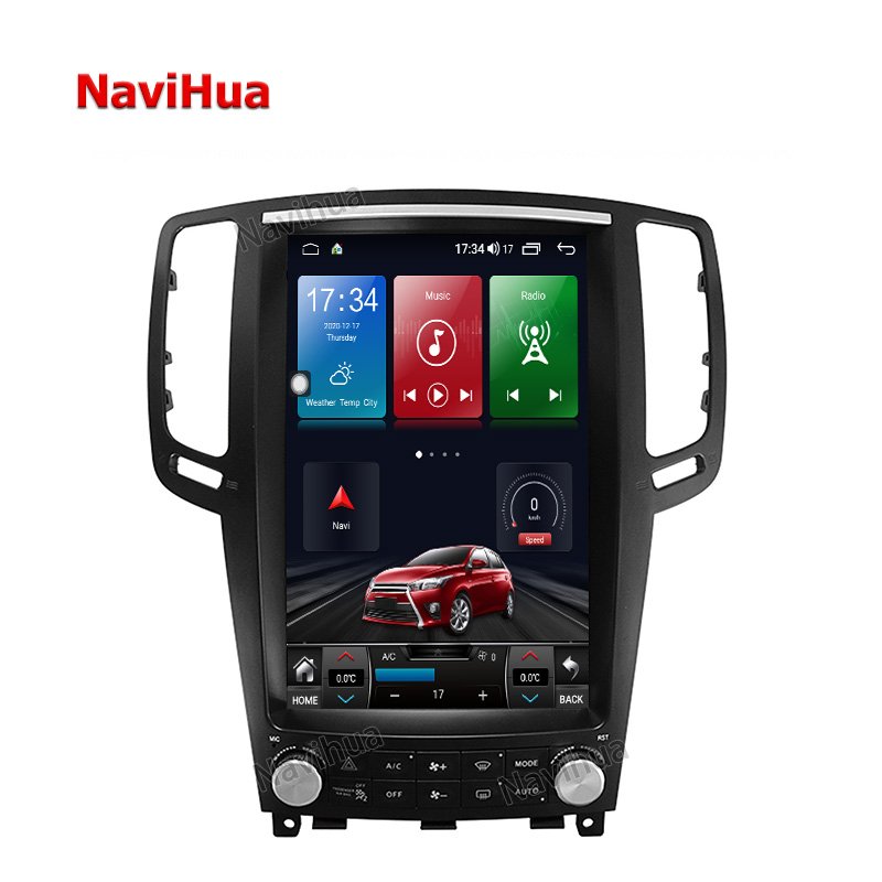 Navihua Android 4G Vertical Screen Car Radio DVD GPS Navigation Stereo Multimedia Player And Carplay for Infiniti G25 G37