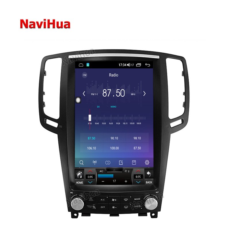 Navihua Android 4G Vertical Screen Car Radio DVD GPS Navigation Stereo Multimedia Player And Carplay for Infiniti G25 G37