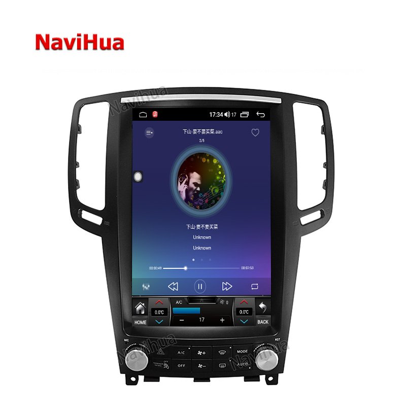 Navihua Android 4G Vertical Screen Car Radio DVD GPS Navigation Stereo Multimedia Player And Carplay for Infiniti G25 G37