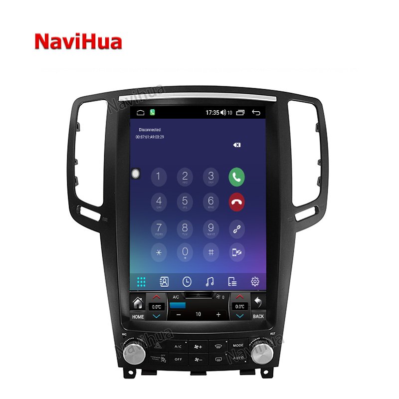Navihua Android 4G Vertical Screen Car Radio DVD GPS Navigation Stereo Multimedia Player And Carplay for Infiniti G25 G37