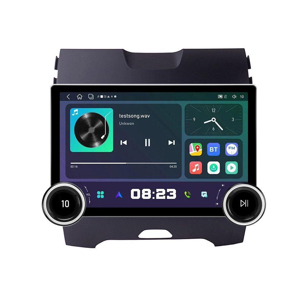 11.8Inch Car Radio For Ford Edge 2015 2016 2017 2018 DIAMOND 2K QLED Screen 2Din Android Car Stereo Car DVD Player Carplay DSP