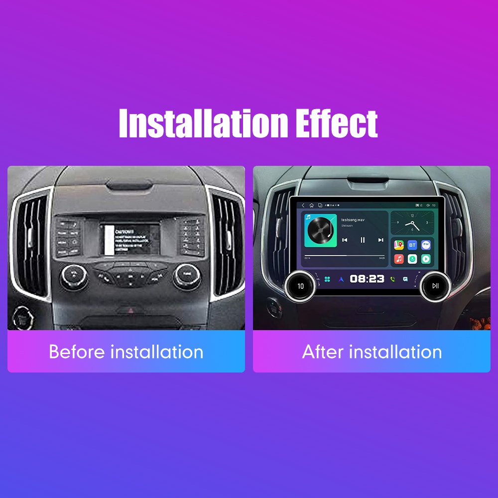 11.8Inch Car Radio For Ford Edge 2015 2016 2017 2018 DIAMOND 2K QLED Screen 2Din Android Car Stereo Car DVD Player Carplay DSP