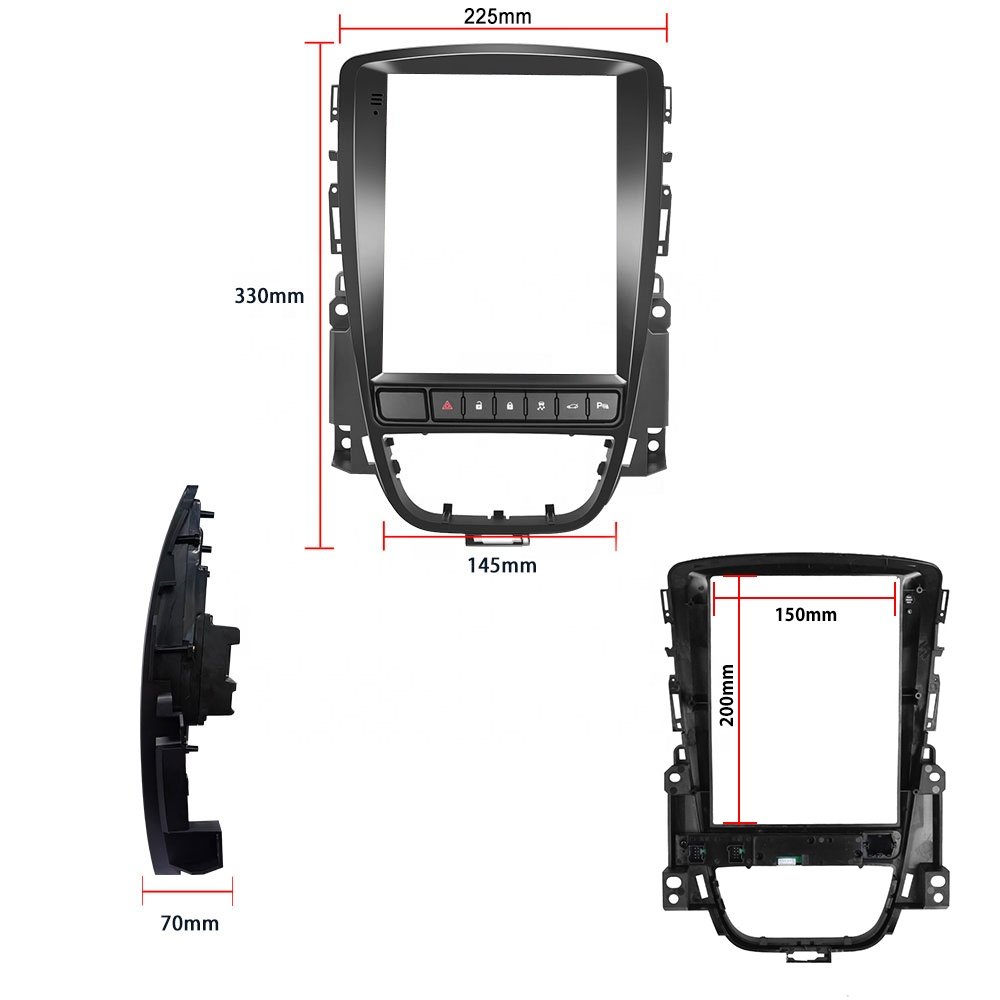 Podofo 9.7'' Car Radio Fascia Damage-free Special Kit Car DVD Player Accessories For Buick Excelle GT/Opel Astra 2006-2014