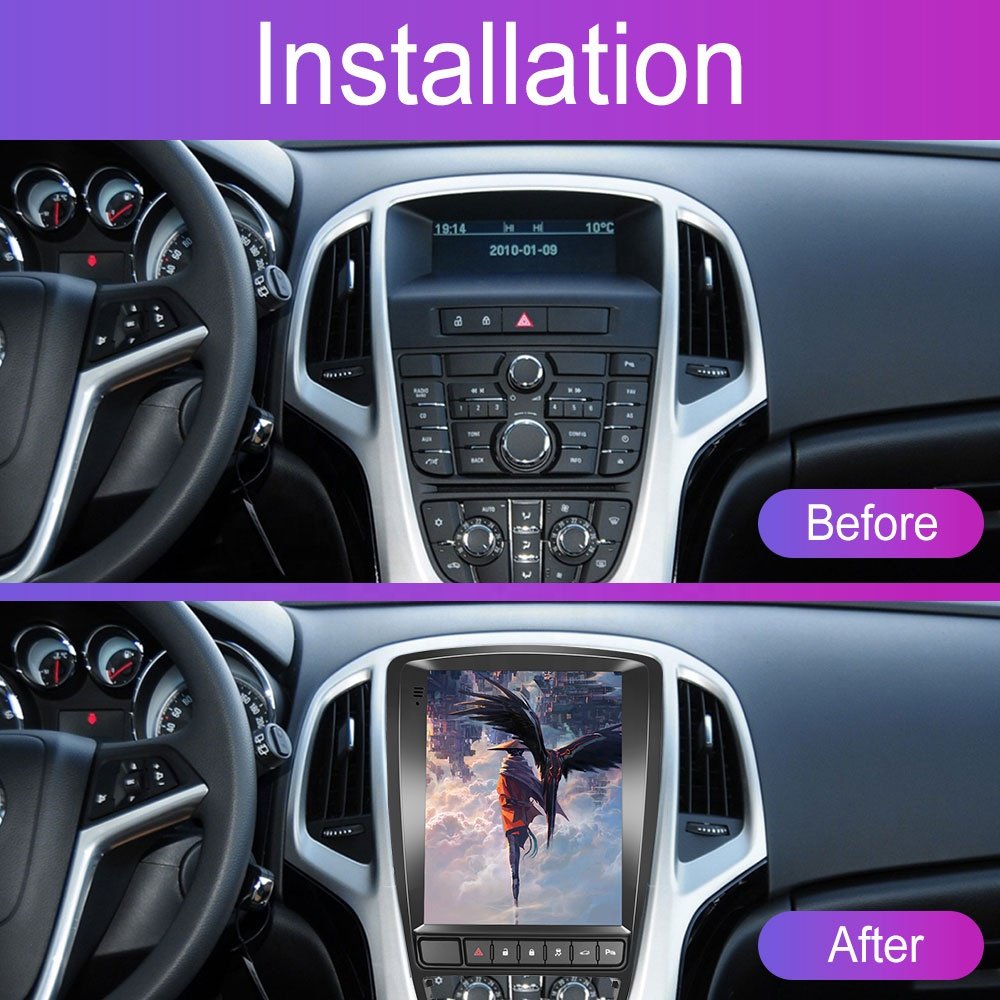 Podofo 9.7'' Car Radio Fascia Damage-free Special Kit Car DVD Player Accessories For Buick Excelle GT/Opel Astra 2006-2014