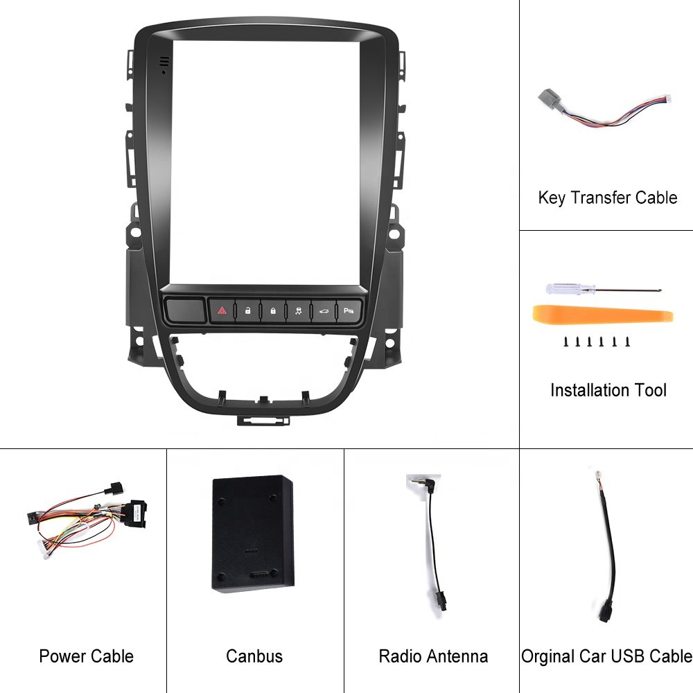 Podofo 9.7'' Car Radio Fascia Damage-free Special Kit Car DVD Player Accessories For Buick Excelle GT/Opel Astra 2006-2014