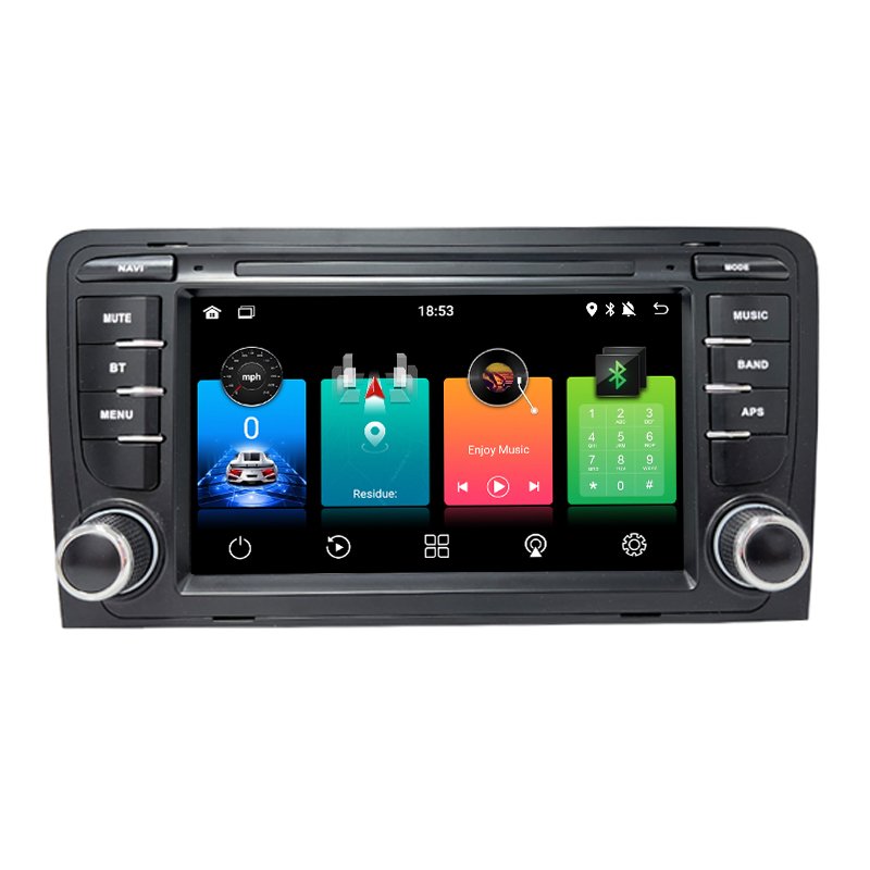 2 Din Android 13 Car Radio GPS PLAYER for Audi A3 2003-2011 RS3 Sportback MP5 Navigation Audio Video Multimedia Player DVD