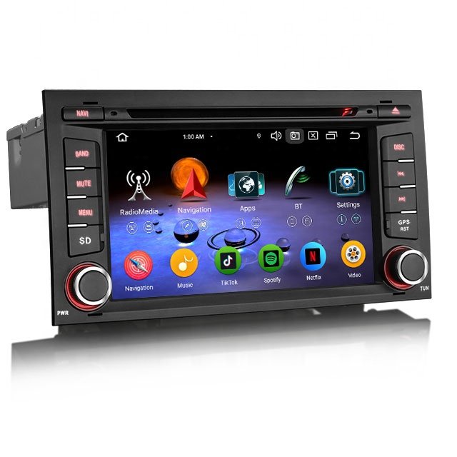 EU stock Erisin ES6732S 7" Octa-Core Android 13.0 Car Multimedia system for Seat Leon GPS Navi BT5.0 Car Dvd Player