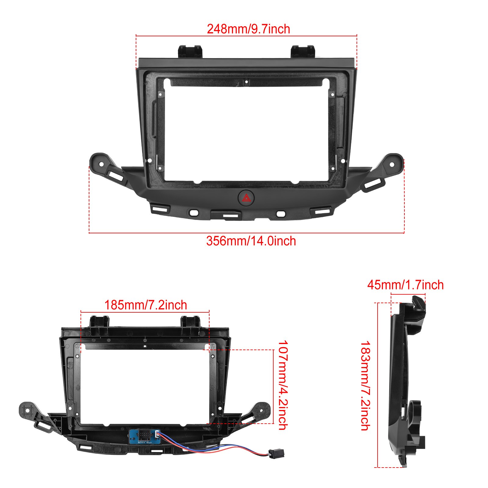 Podofo 9'' Car Radio Android 11 Carplay Android Auto GPS RDS HIFI with AHD Camera For Ople Astra 2015-2019/Buick Verano 2016