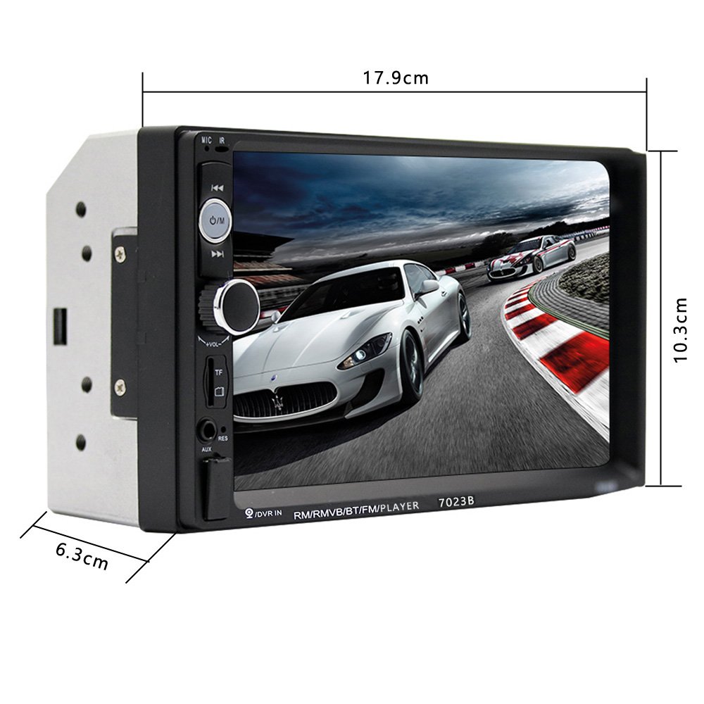 Podofo Car MP5 Player Car Stereo Radio Para Auto 7" Touch Screen USB AUX IN Steering Wheel Control Auto Electronics 7023B