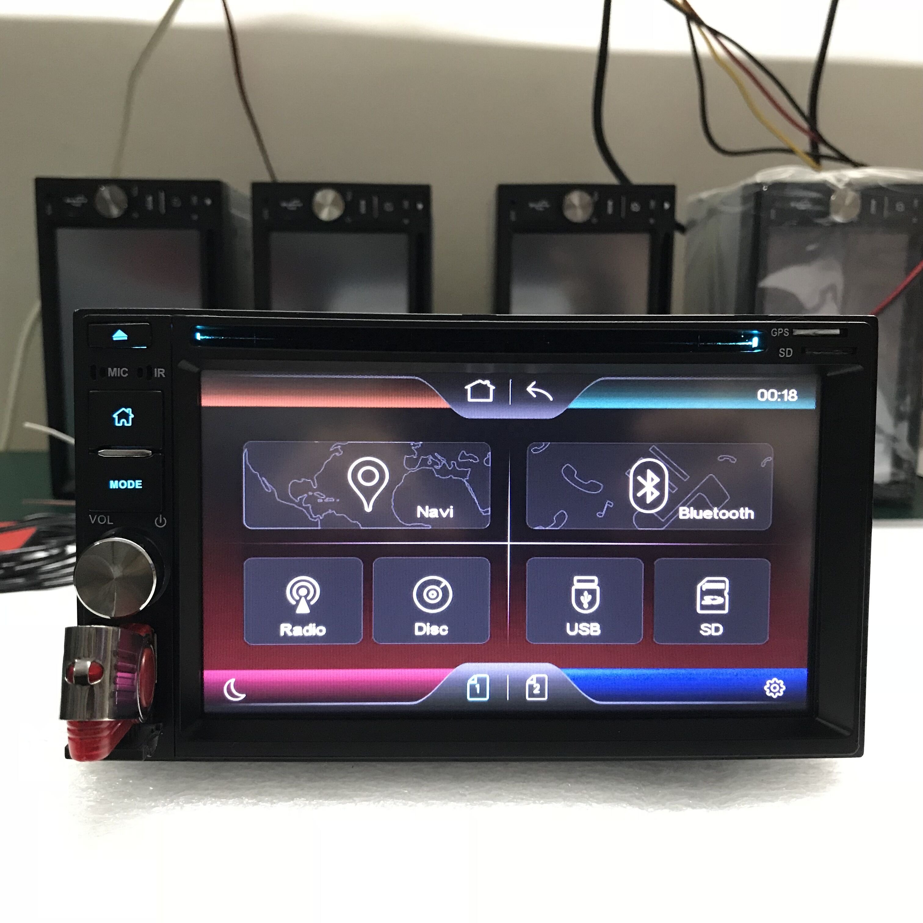 Xinyoo Factory Good Quality Universal 6.2'' HD screen DVD radio USB/SD AUX mirror link Two Din Car mp5 Car DVD Player
