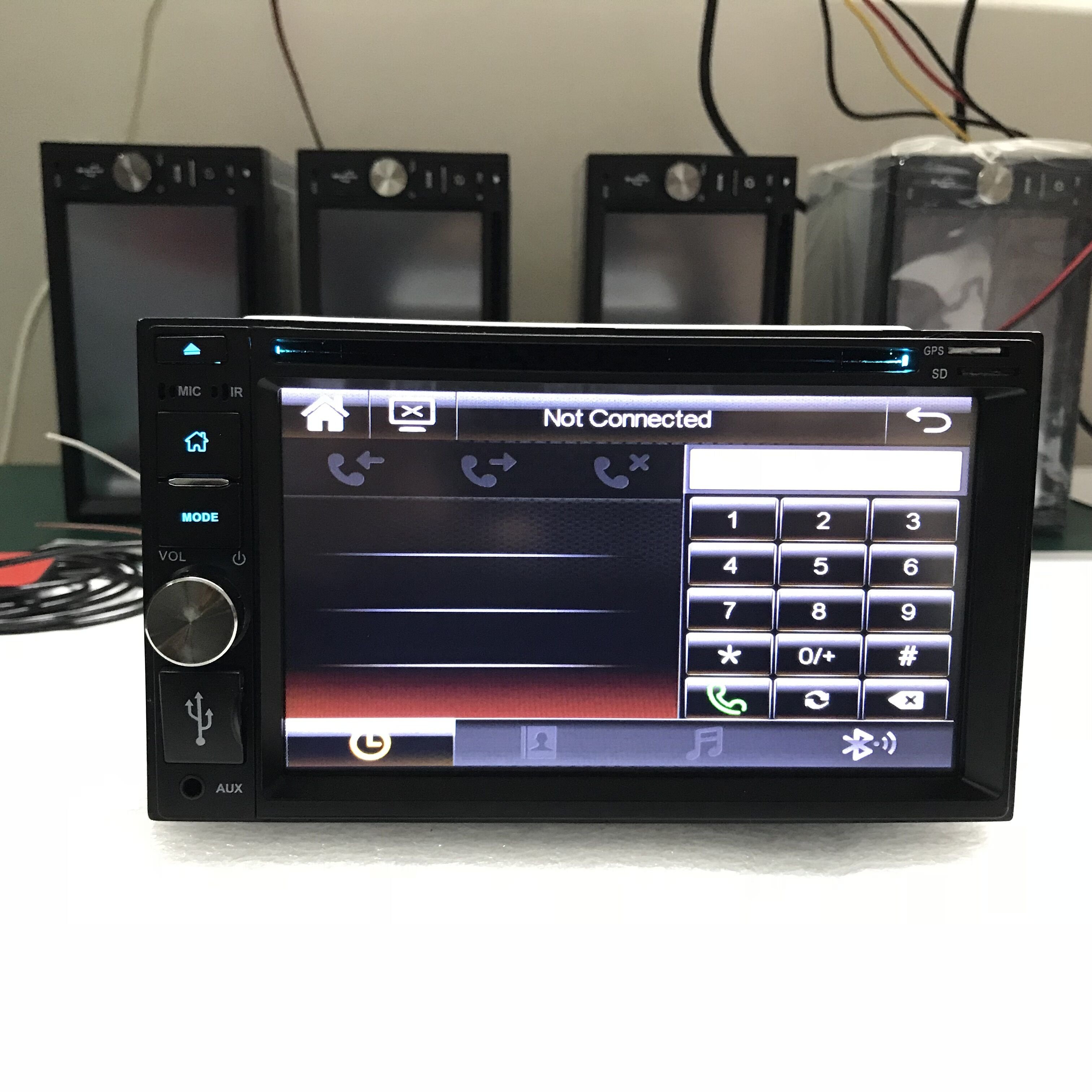 Xinyoo Factory Good Quality Universal 6.2'' HD screen DVD radio USB/SD AUX mirror link Two Din Car mp5 Car DVD Player