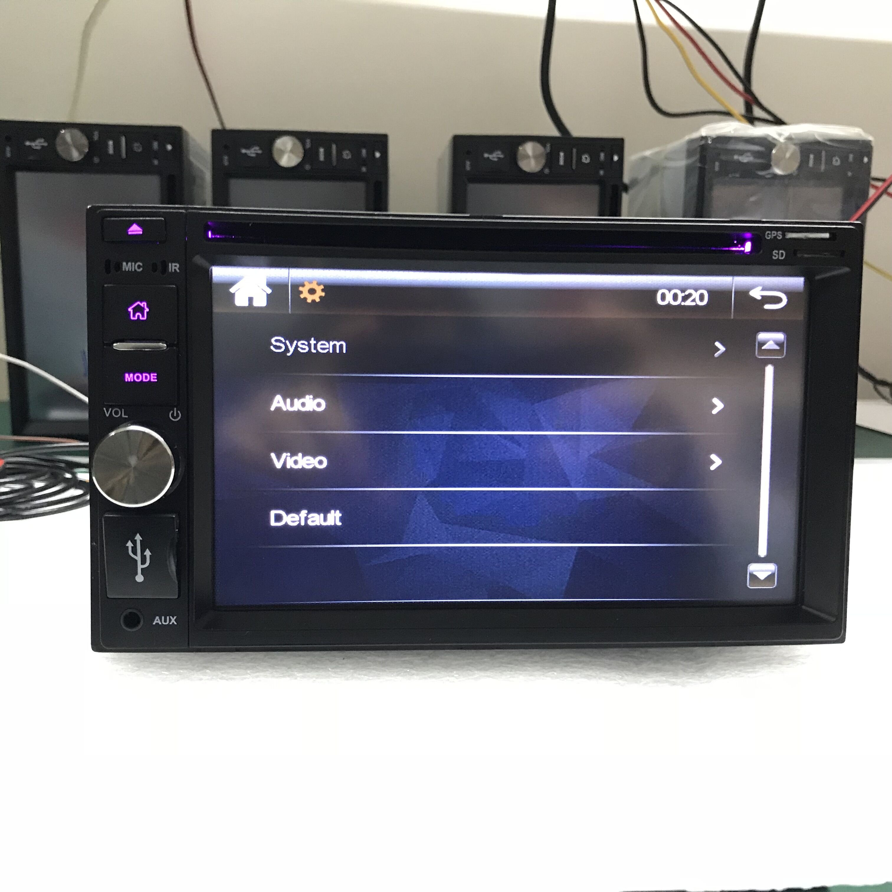Xinyoo Factory Good Quality Universal 6.2'' HD screen DVD radio USB/SD AUX mirror link Two Din Car mp5 Car DVD Player