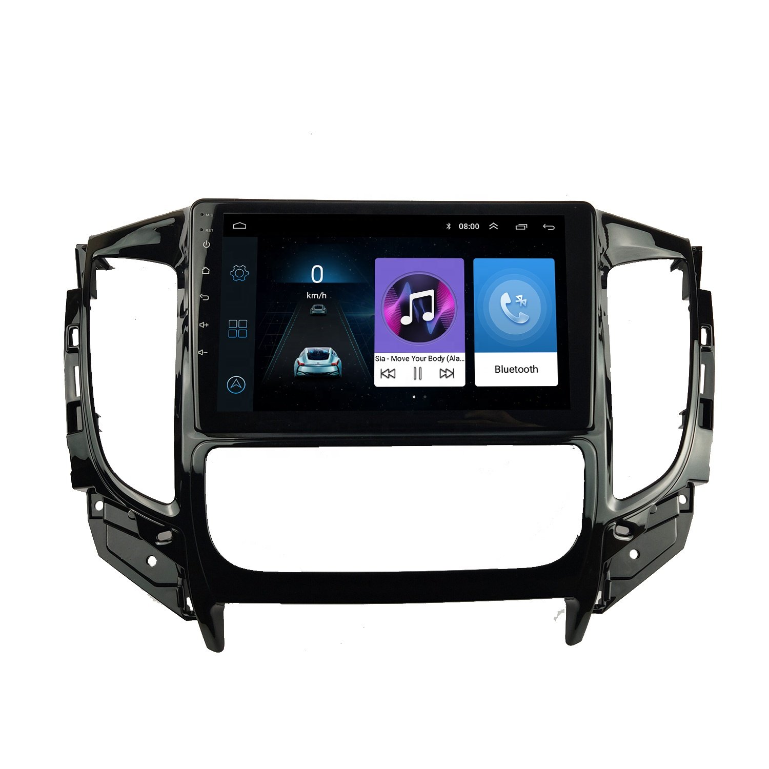 Radio Fascia Frame for MITSUBISHI Triton 2015-2018 9 INCH Stereo GPS DVD Player Install Panel Surround Trim Kit Adapter Cover