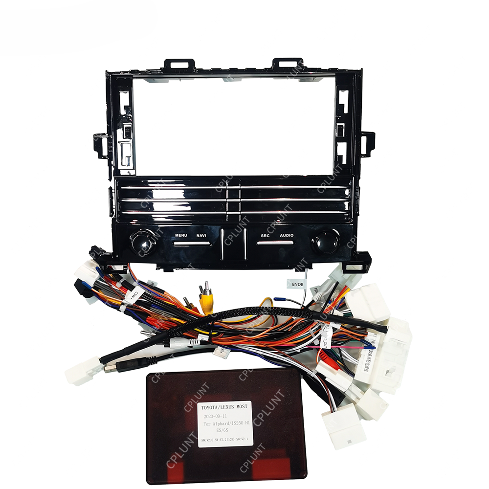Car DVD Player Frame For TOYOTA ALPHARD 20 SERICES VELLFIRE 2011-2014 12.3 INCH BLACK Android FRAME