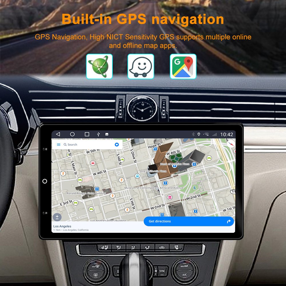 Topnavi Tesla-Style 13.3 Inch Rotatable Universal Car Radio Player Android 10.0 DSP Auto Rotatable GPS Stereo Video Radio