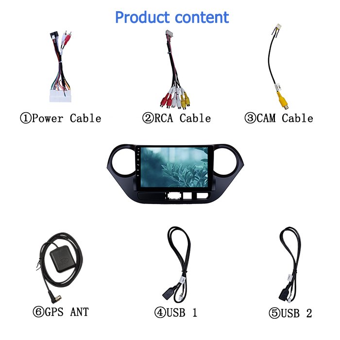 Android 10.0 Car Radio 2 Din 9 inch 4+64GB WIFI BT Car Stereo Head Unit for Hyundai I10 2014-2017 LHD 8 Core DVD Player