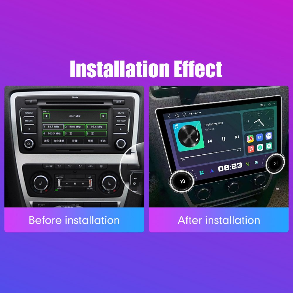 11.8Inch Car Radio For Skoda Octavia 2007-2013 MT/AT DIAMOND 2K QLED Screen 2Din Android Car Stereo Car DVD Player Carplay DSP