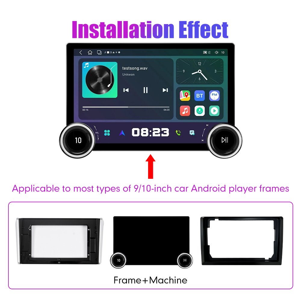 11.8Inch 2Din Android Car Radio For Toyota RAV4 2018 2019 2020 2K QLED Screen Car Stereo Car DVD Player Carplay Android Auto