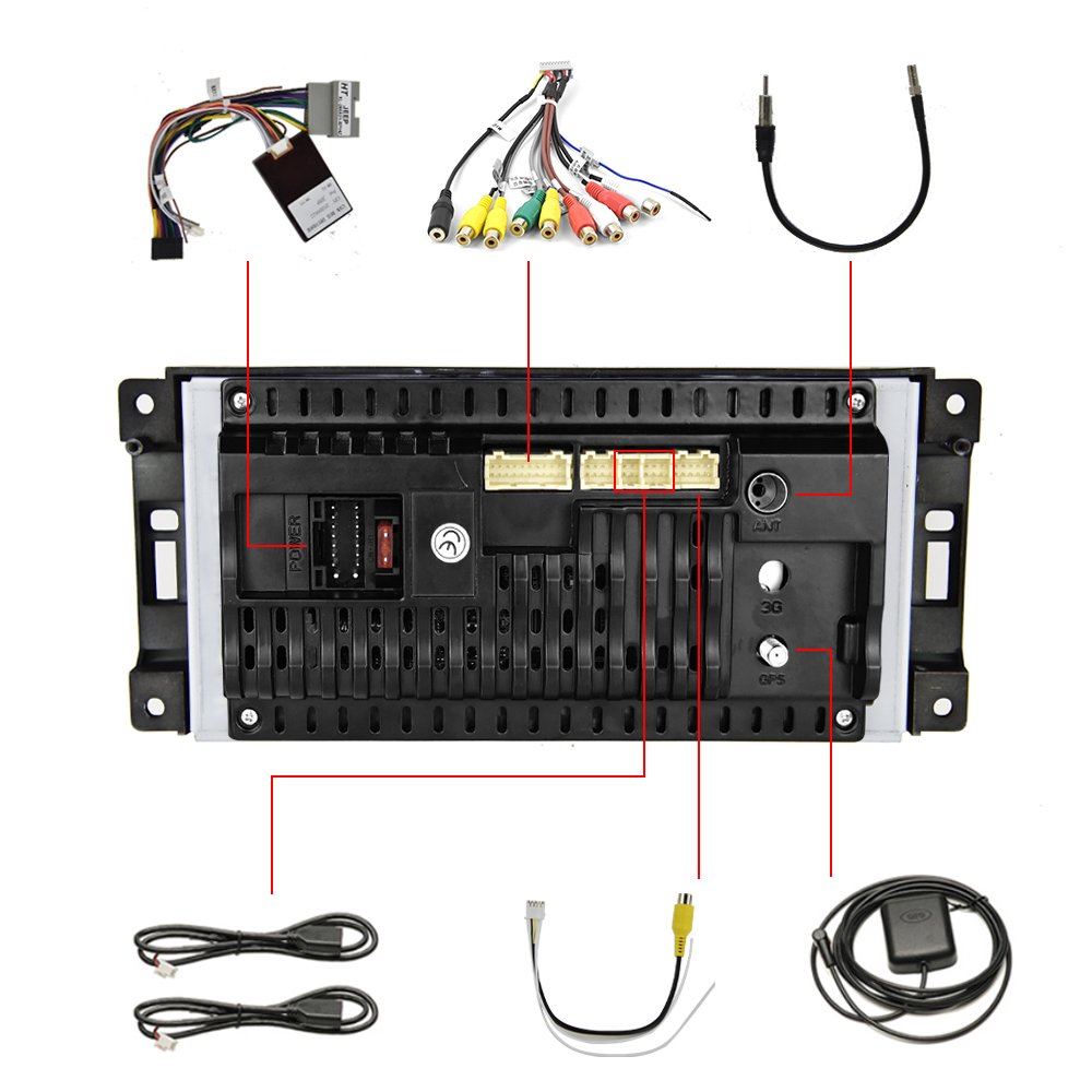 Podofo 2 Din 7'' Android Car Player Car Radio Autoradio GPS Navigation Wifi USB FM For JEEP/CHEVROLET/CHRYSLER/DODGE