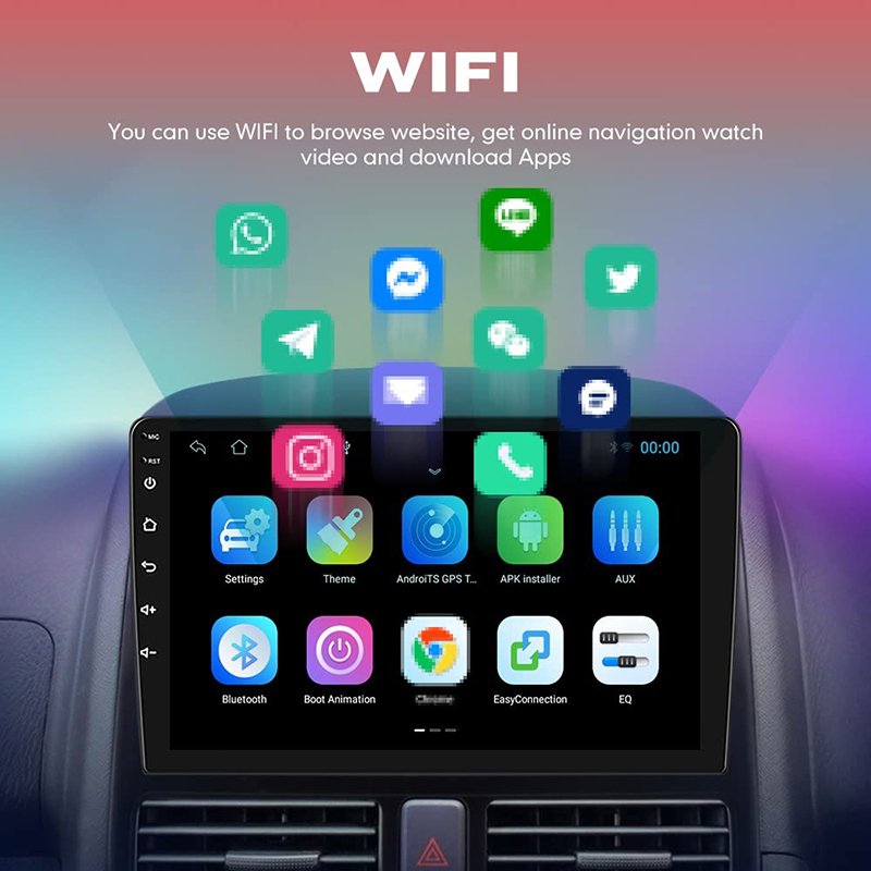 1 Din Android 11 Car Dvd Player For Gps With Universal Radio Stereo Audio Head Unit Wireless Carplay Screen64GB