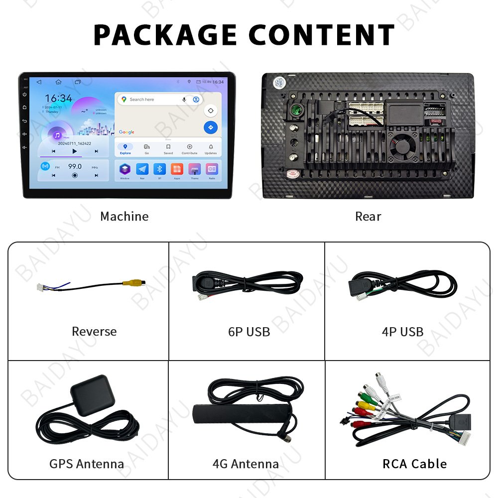 9/10 Inch Car Android13 Touch Screen GPS Stereo Radio gps Navigation System Audio Auto Electronics Video Car DVD Player