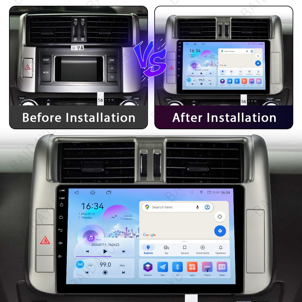 9/10 Inch Car Android13 Touch Screen GPS Stereo Radio gps Navigation System Audio Auto Electronics Video Car DVD Player