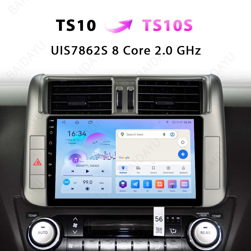 9/10 Inch Car Android13 Touch Screen GPS Stereo Radio gps Navigation System Audio Auto Electronics Video Car DVD Player