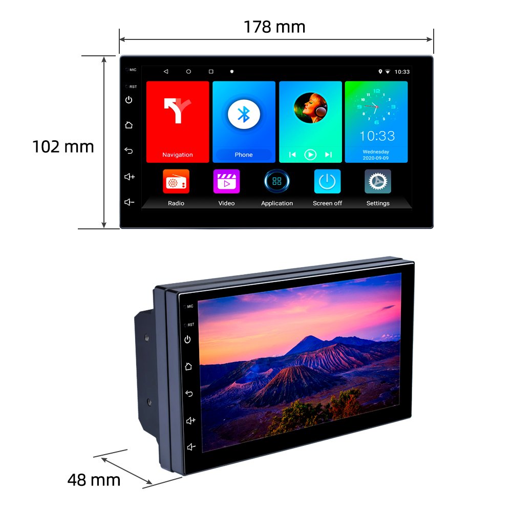 Universal 7 Inch 2 Din Android Car Radio Car Dvd Player Car Multimedia Player