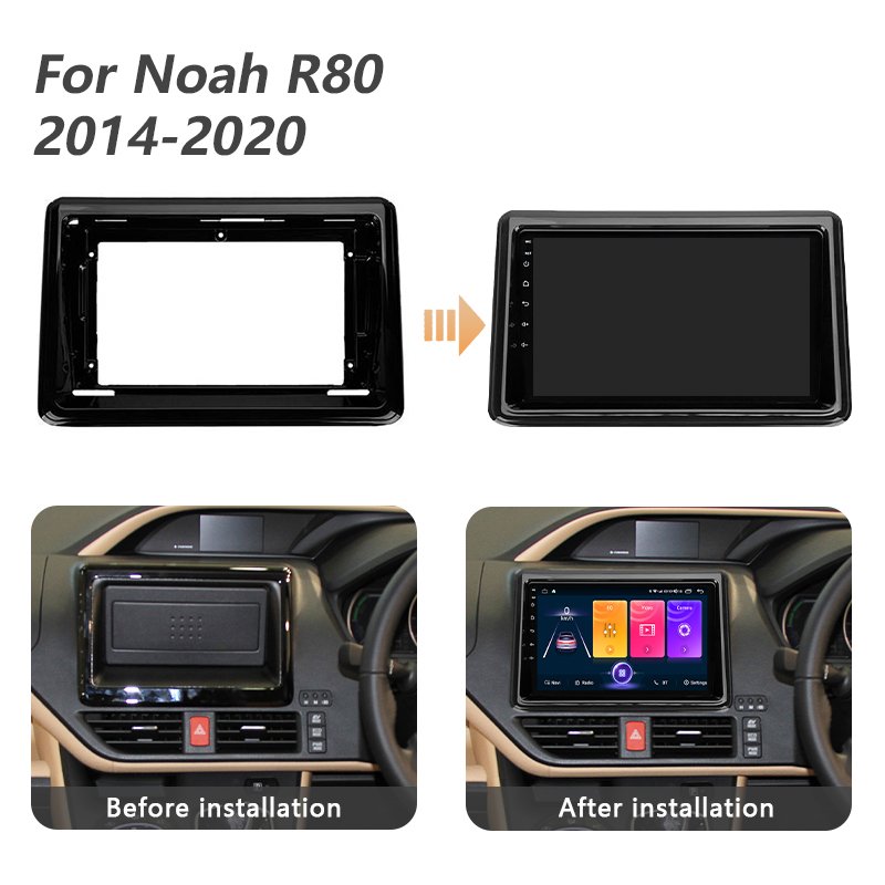 Quad-Core Radio Stereo Android Audio Navigation Touch Screen Car Auto DVD Player for Toyota Noah R80 2014-2020