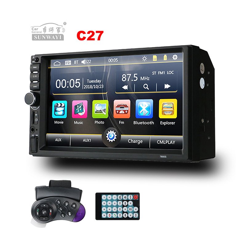 Factory Direct Sale Black MP5 Series Car Stereo DVD Player with Mirror Link