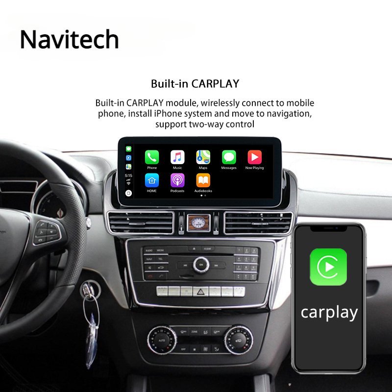 12.3inch Android 12 8+128G car dvd player For Mercedes Benz GLE/ML 2016-2020 GPS Navigation multimedia stereo radio audio