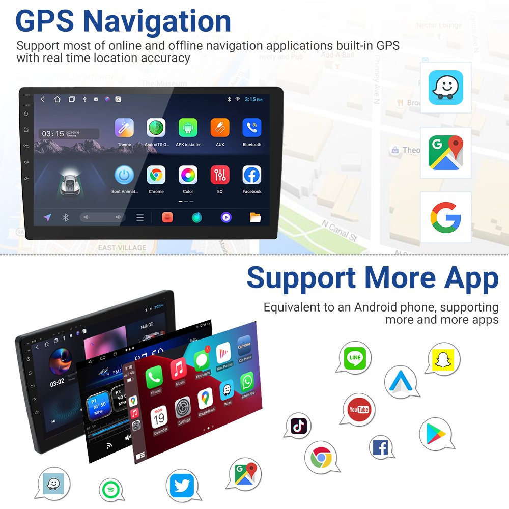 Car android radios touch screen radios autos 7" 9" 10.1" 2+16G car radio universal 2 din android car players