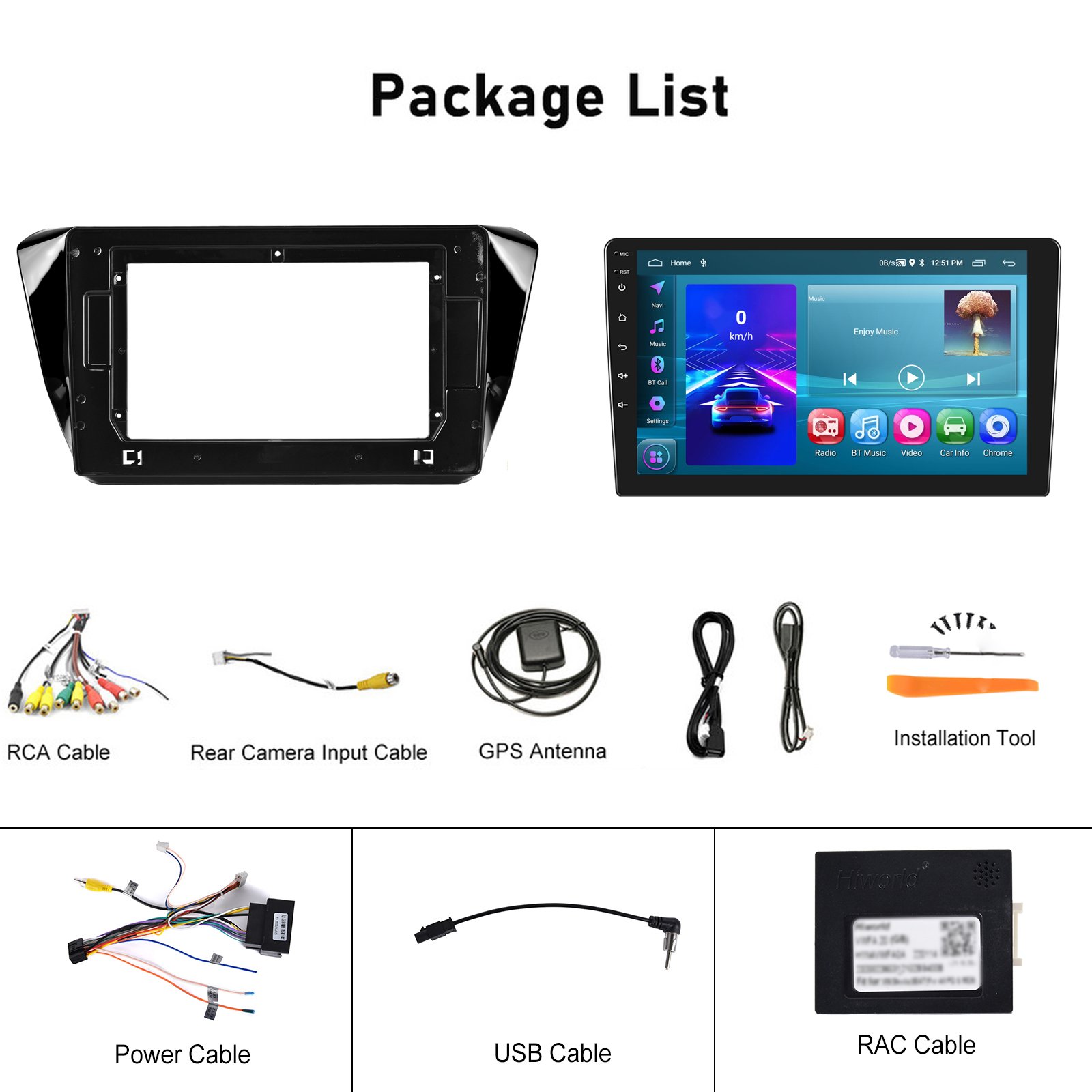 Podofo 2Din Android 10.1" 2+32G Car Stereo For Skoda Superb 2015 CarPlay & Android Auto GPS WIFI FM RDS BT