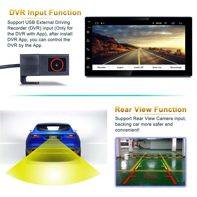 2din 7inch Touch Screen Multimedia Car DVD Player Gps Stereo Monitor Universal Car Radio With Camera