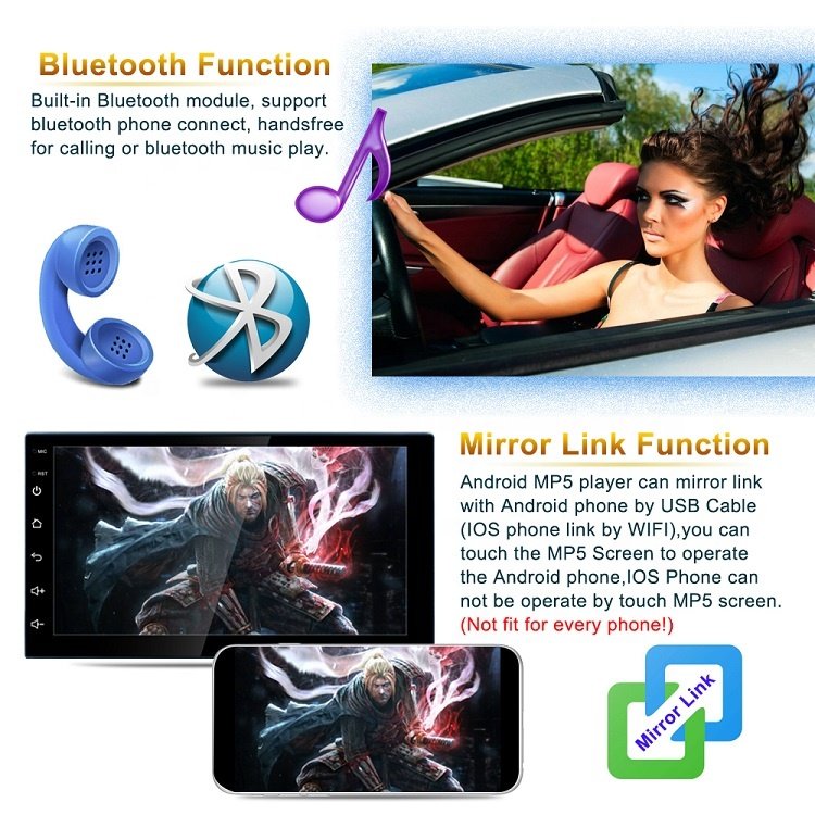 2din 7inch Touch Screen Multimedia Car DVD Player Gps Stereo Monitor Universal Car Radio With Camera