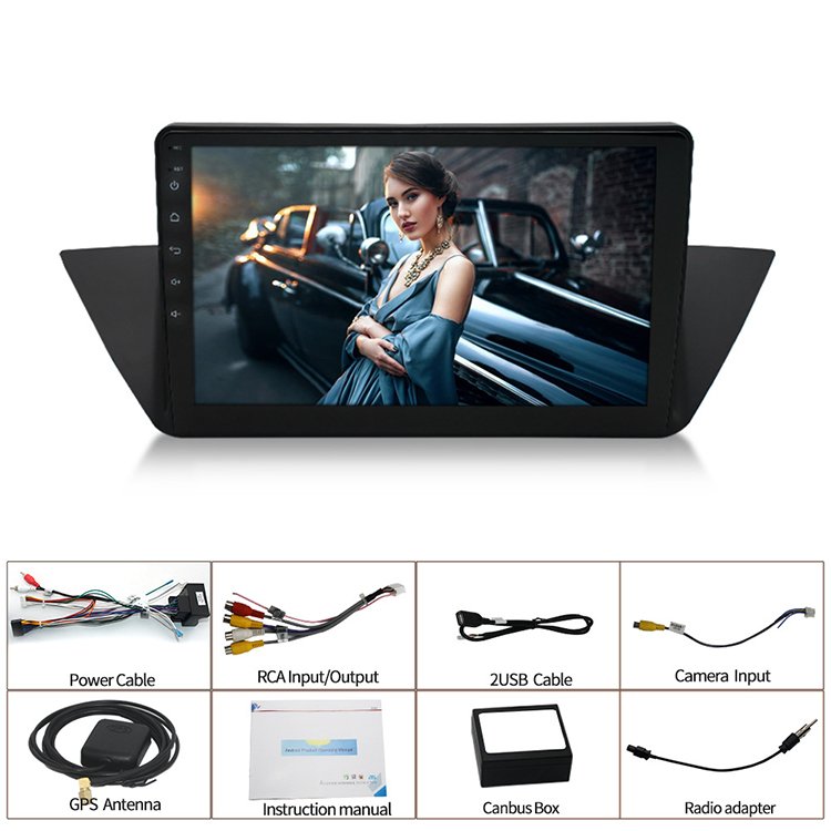 9 Inch 4 Core Autoradio Android Multimedia Stereo Player Gps Navigation For Bmw X1 E84 2009 - 2012 With Frame Accessoires