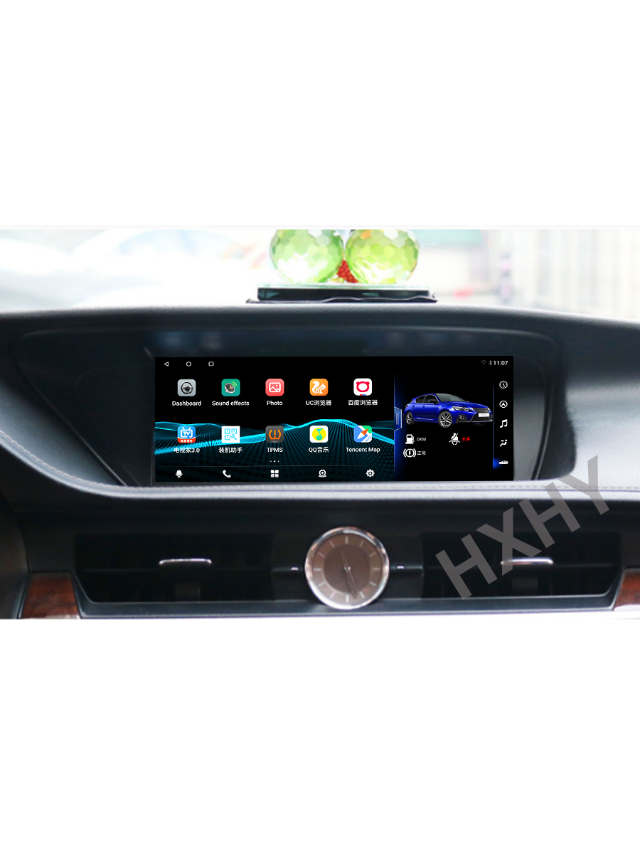 HXHY Qualcomm 10.25 Inch Android 13 Car Multimedia Player For Lexus ES ES200 ES300H ES250 ES350 Stereo Video GPS Navigation