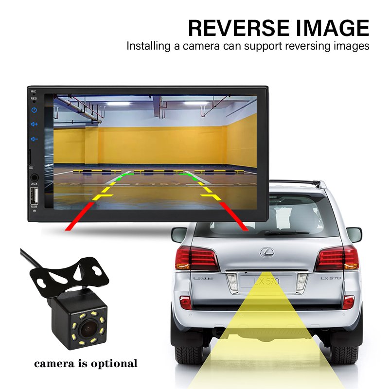 Universal 2 Din Car MP5 Video Player 7703b 7" Touch Screen Car Auto Radio FM USB AUX BT Multimedia Player Car Stereo