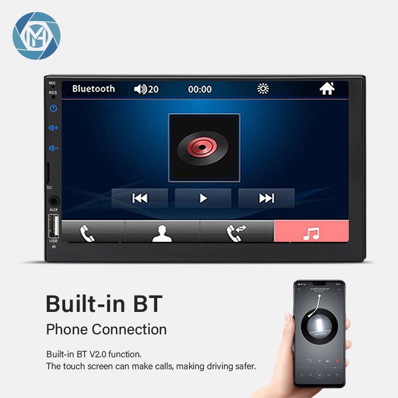 Universal 2 Din Car MP5 Video Player 7703b 7" Touch Screen Car Auto Radio FM USB AUX BT Multimedia Player Car Stereo