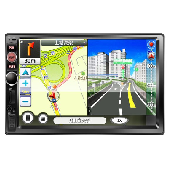 two ways Aux-in audio input radio for car High definition car mp5 player with camera hand-free function car dvd player