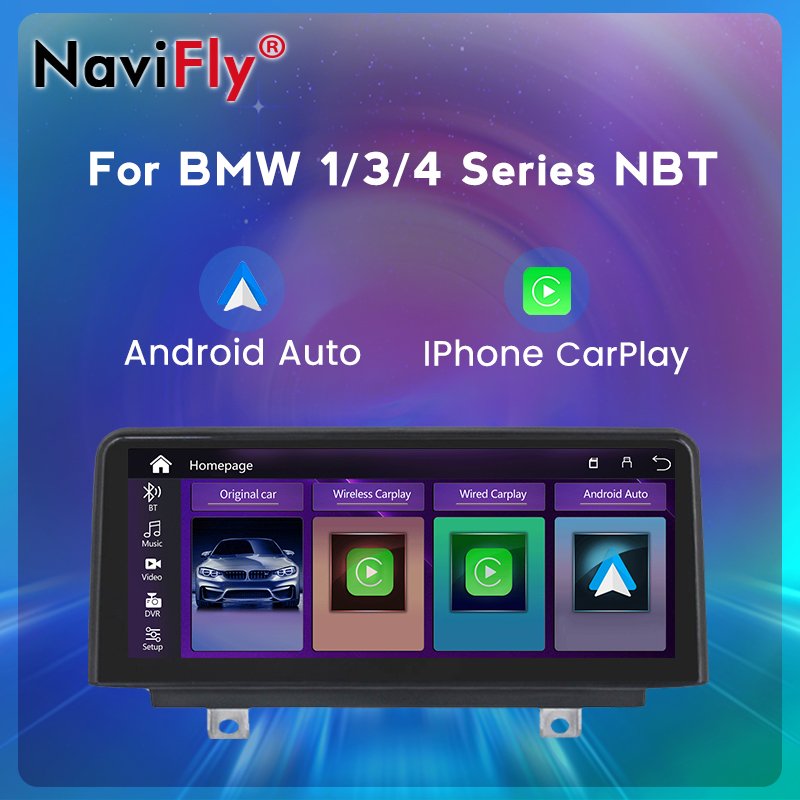 10.25" Wireless Apple Car Play Android Auto Head Unit For BMW 1 Series F20/F21 2013-2017 BMW 3/4 Series F30 NBT GPS stereo