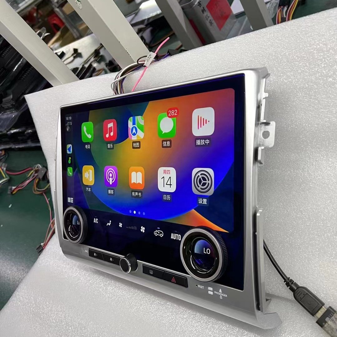 Gerllish Android 13.3inch Car DVD Player Radio For Toyota FJ Cruiser 2007-2022 1920*1080 QLED Blue screen With Air Conditioning