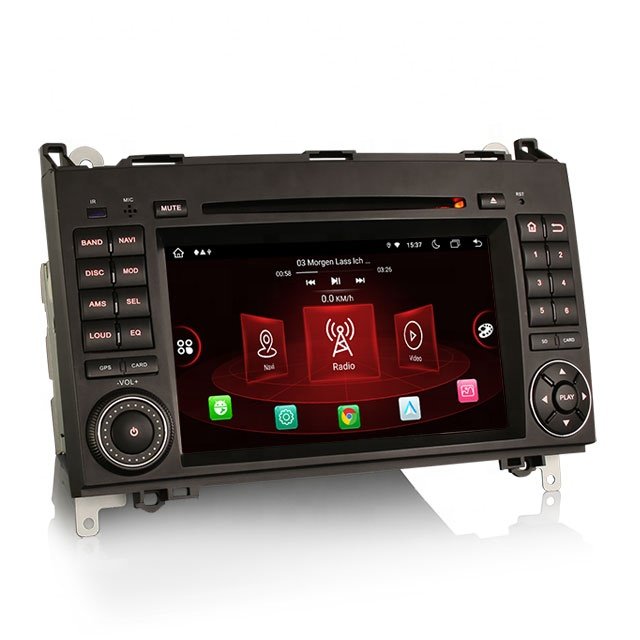 Erisin ES8972B 7 inch Android 12.0 IPS wireless CarPlay 4G BT5.1 DSP dvd car player for Mercedes-Benz A B Class Sprinter Viano