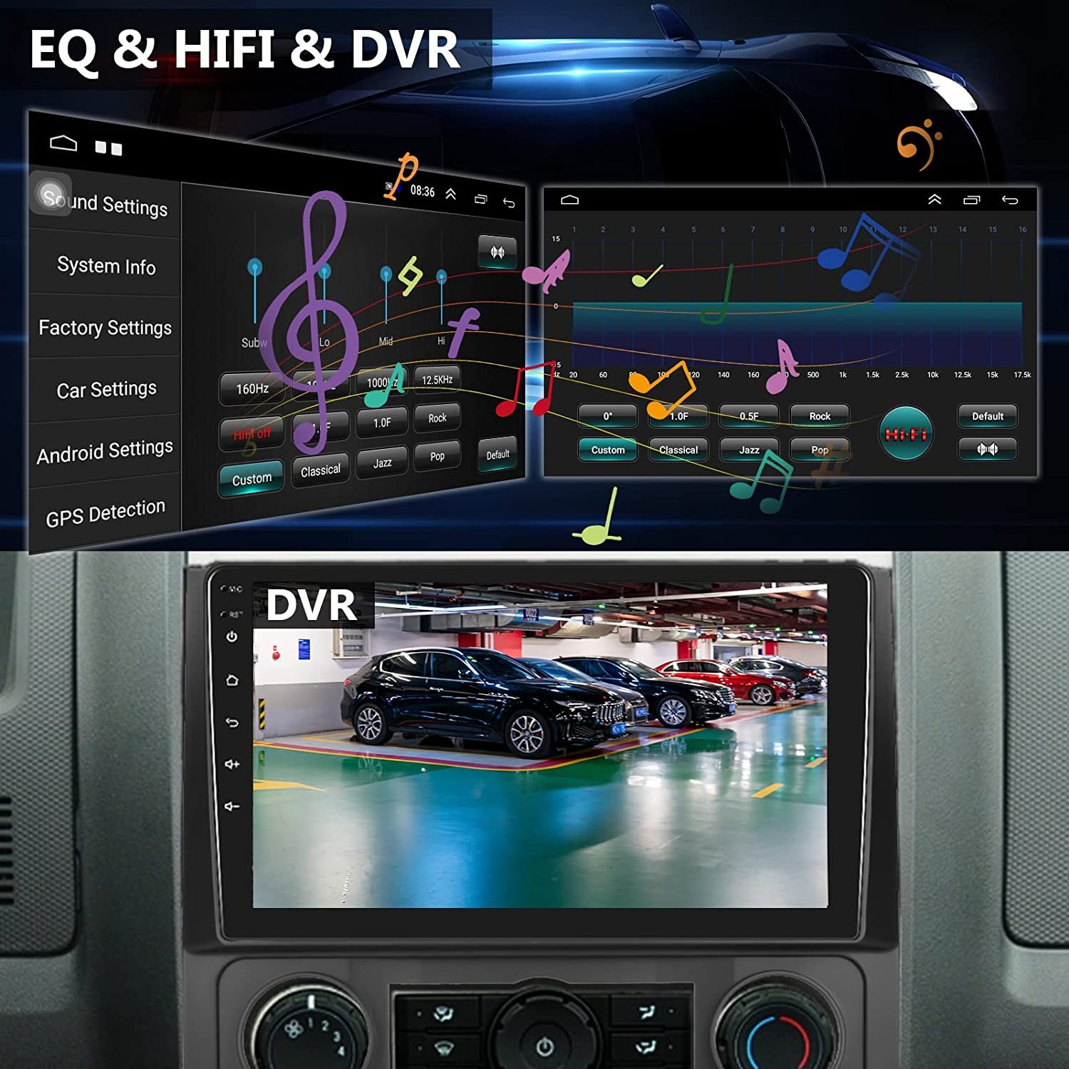 Podofo 9" Android 13 Car Stereo Car Radio For Ford Escape/Kuga/Mazda Tribu 2007-2012 Carplay Android Auto GPS Wifi Hifi FM RDS