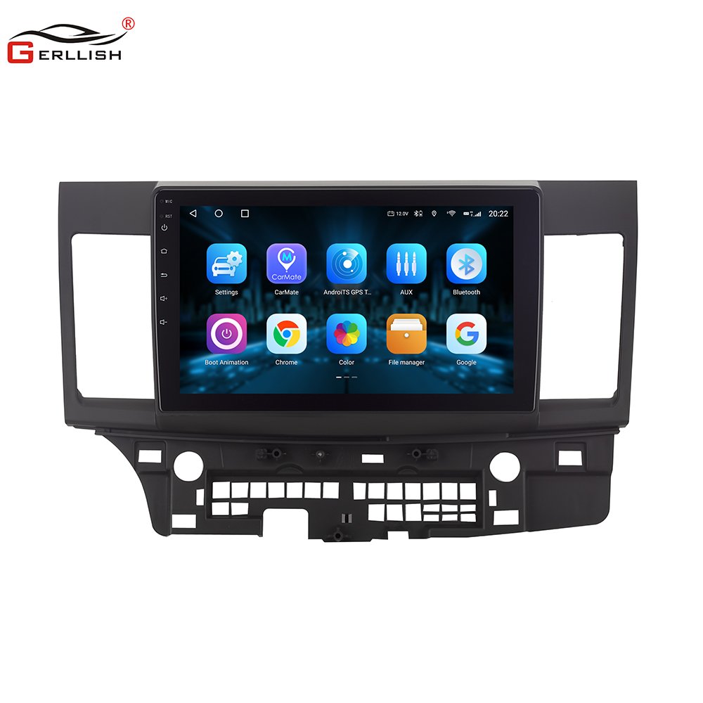 Gerllish Android car stereo multimedia dvd Radio for Mitsubishi Lancer ex 2007-2013 with gps navigation wifi mirror link